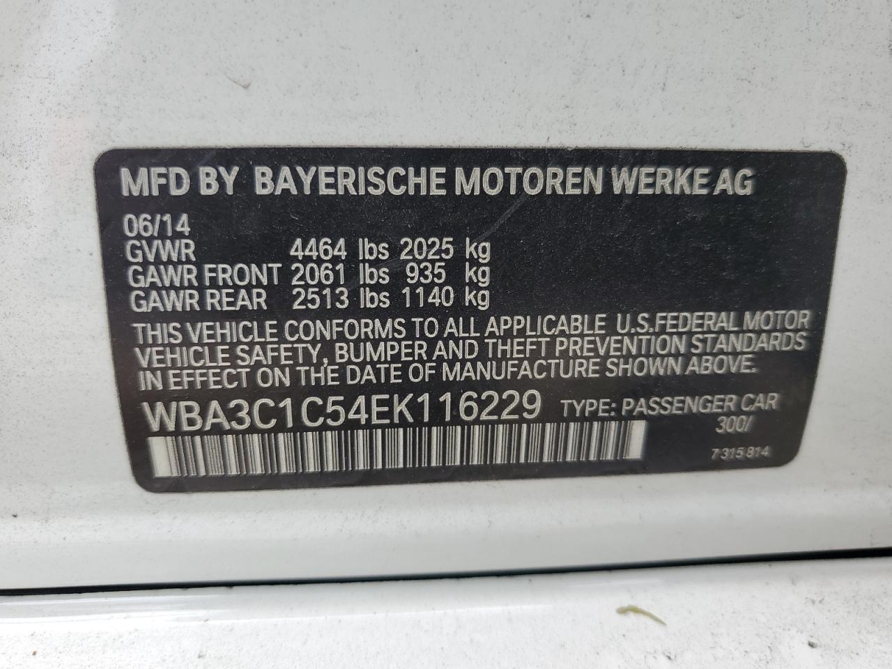 2014 BMW 3 SERIES
