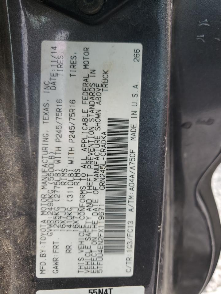2015 TOYOTA TACOMA