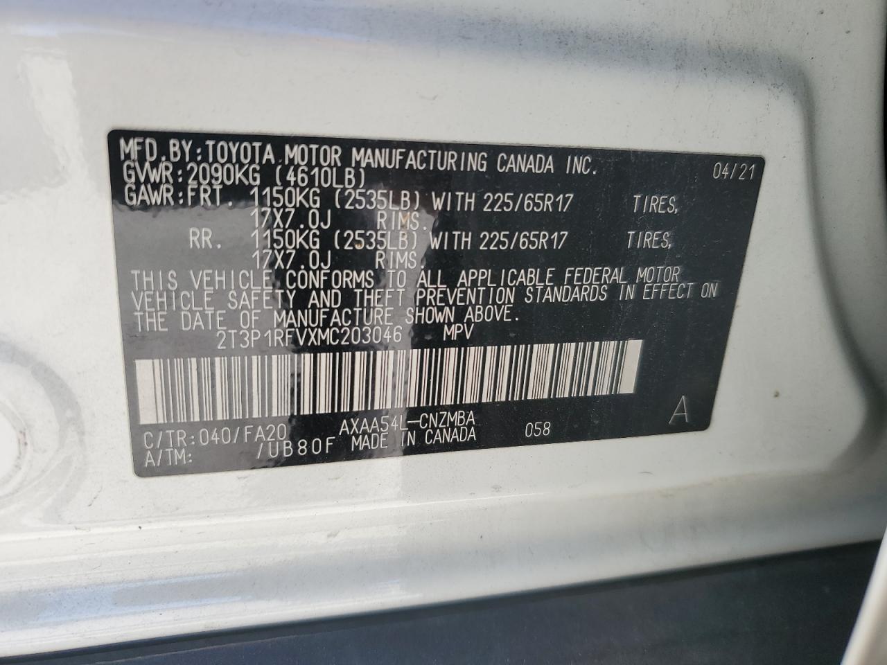 2021 TOYOTA RAV4