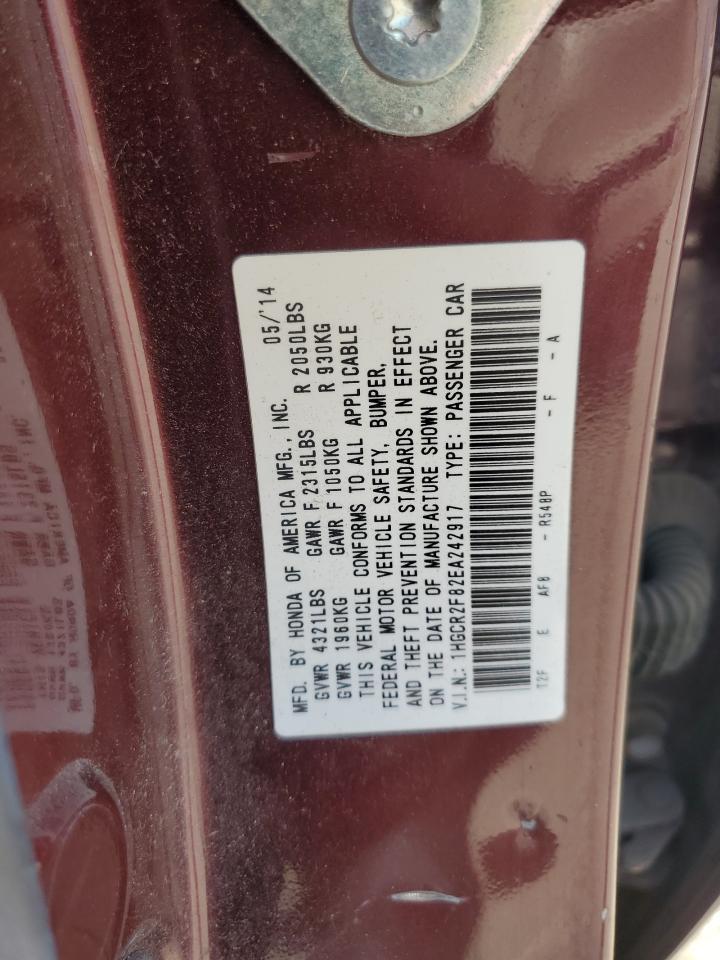 2014 HONDA ACCORD