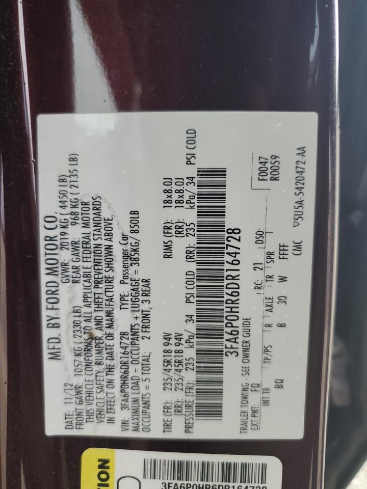 2013 FORD FUSION