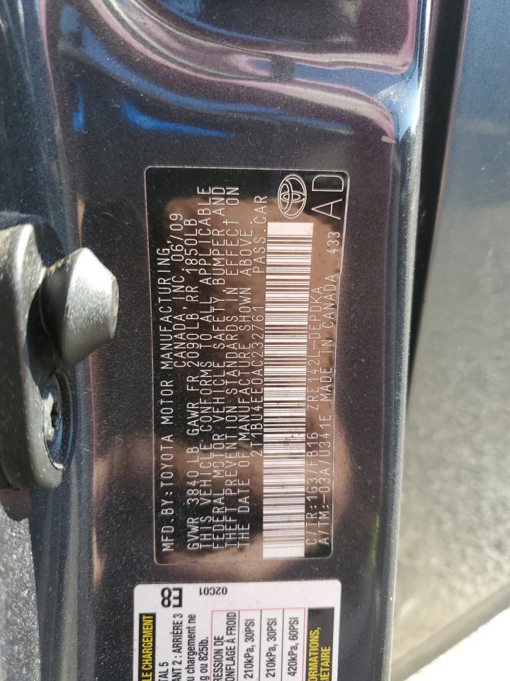 2010 TOYOTA COROLLA