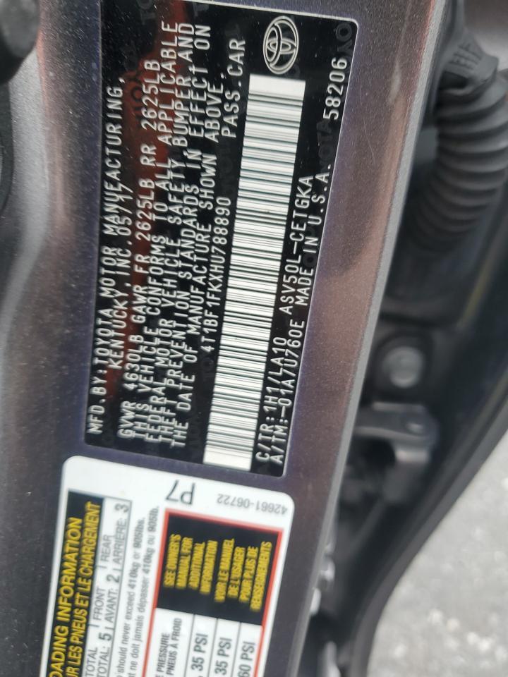 2017 TOYOTA CAMRY