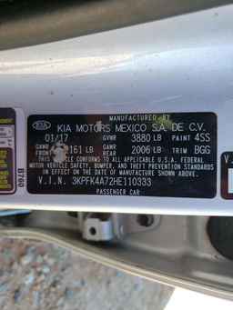 2017 KIA FORTE