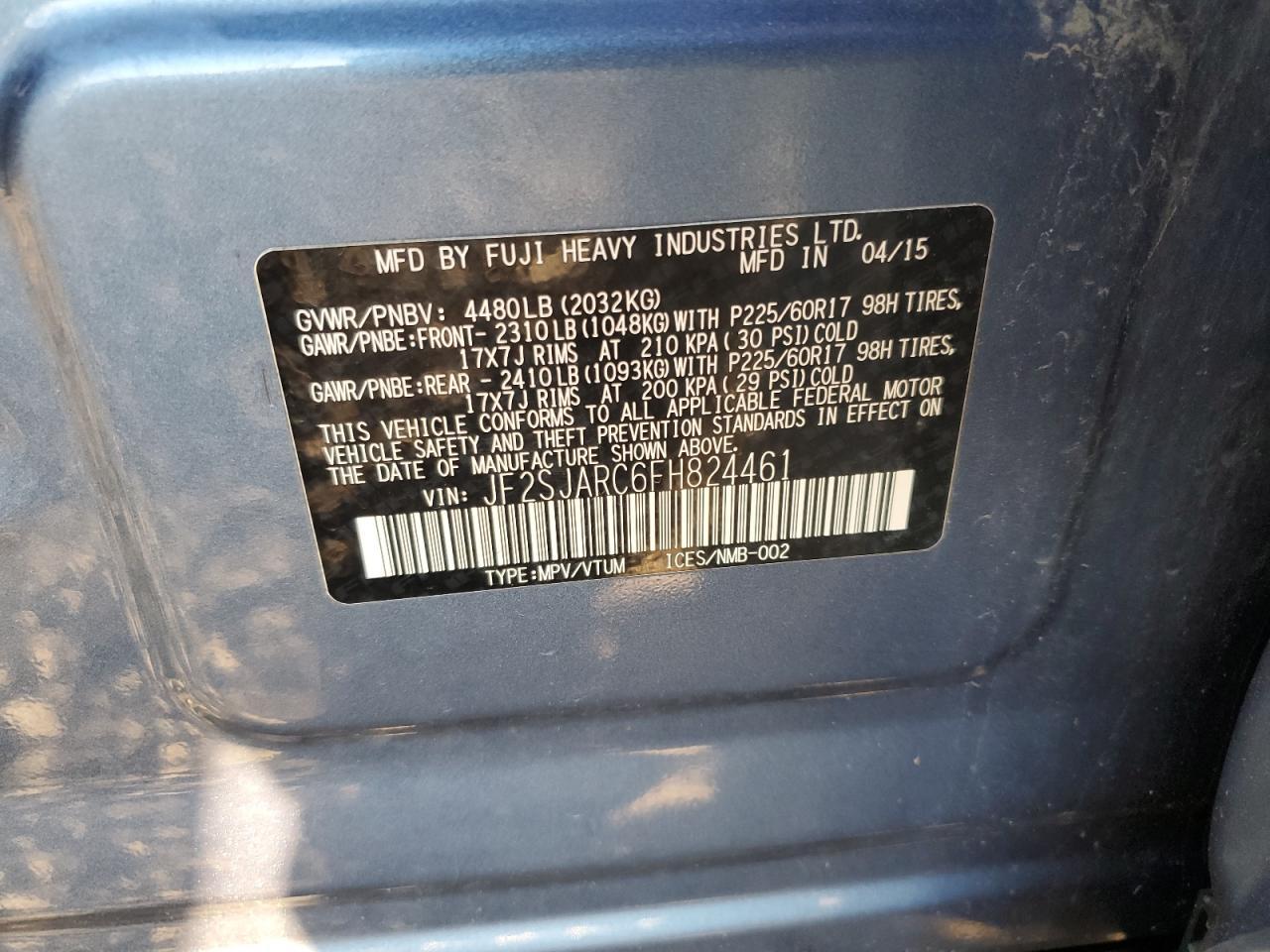 2015 SUBARU FORESTER