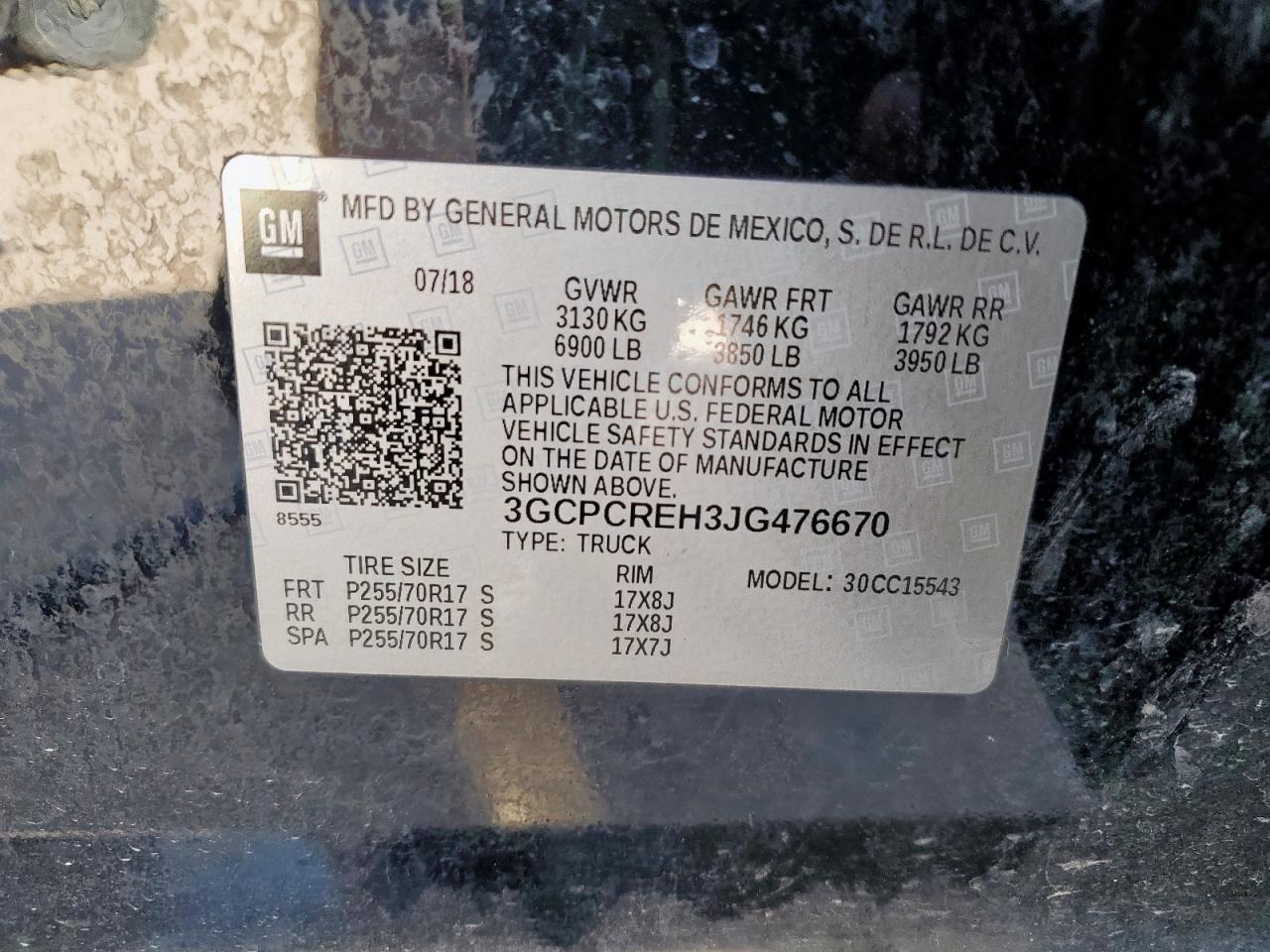 2018 CHEVROLET Silverado