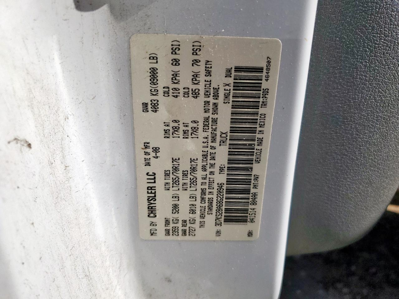 2008 DODGE Ram 2500