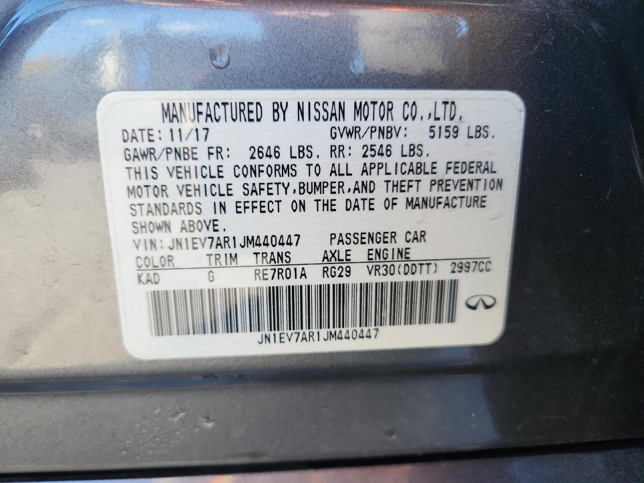 2018 INFINITI Q50