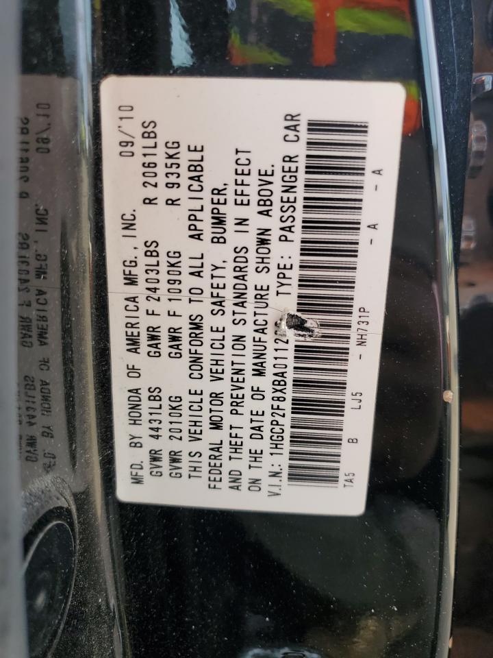 2011 HONDA ACCORD