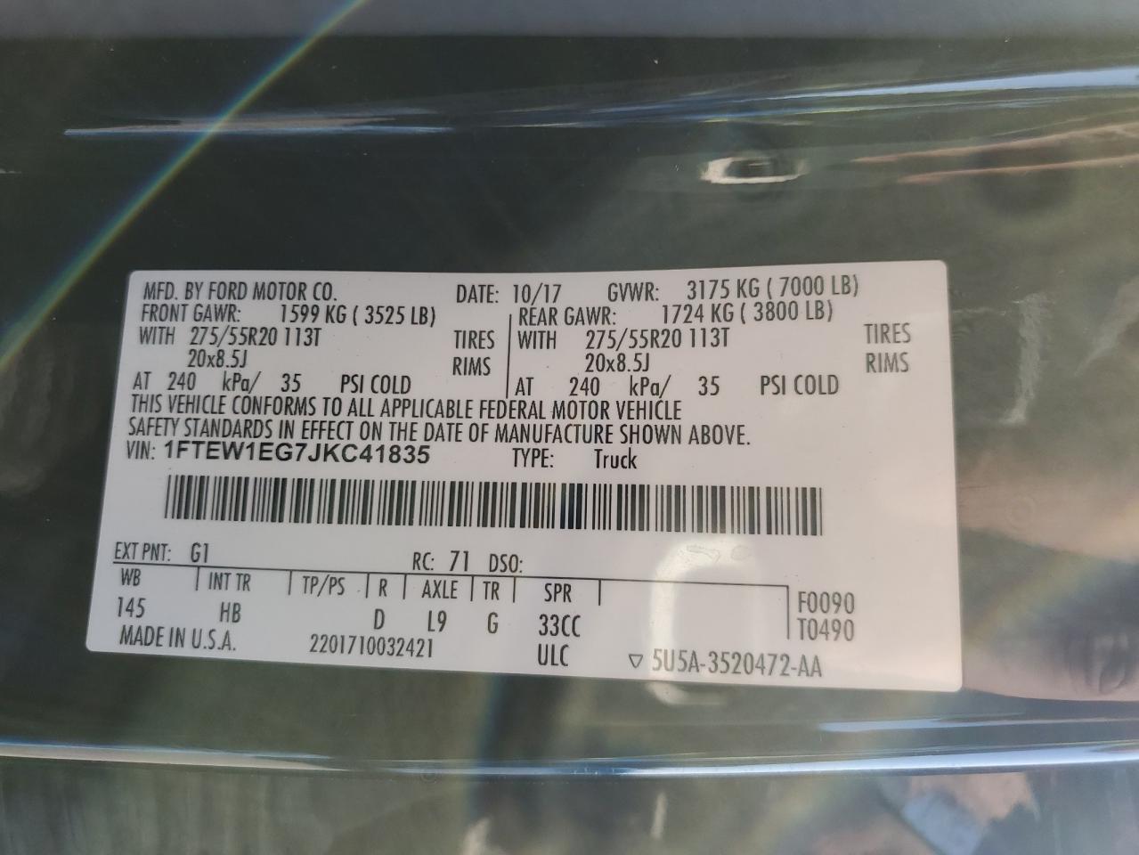 2018 FORD F-150