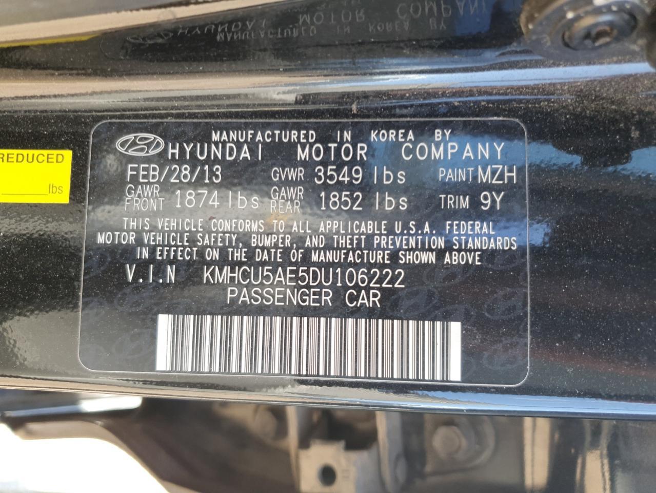 2013 HYUNDAI ACCENT