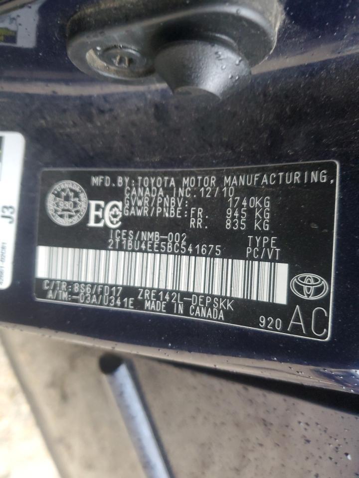 2011 TOYOTA COROLLA