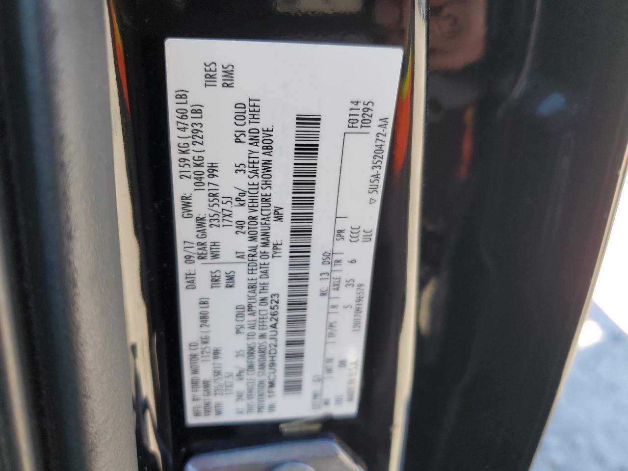 2018 FORD ESCAPE