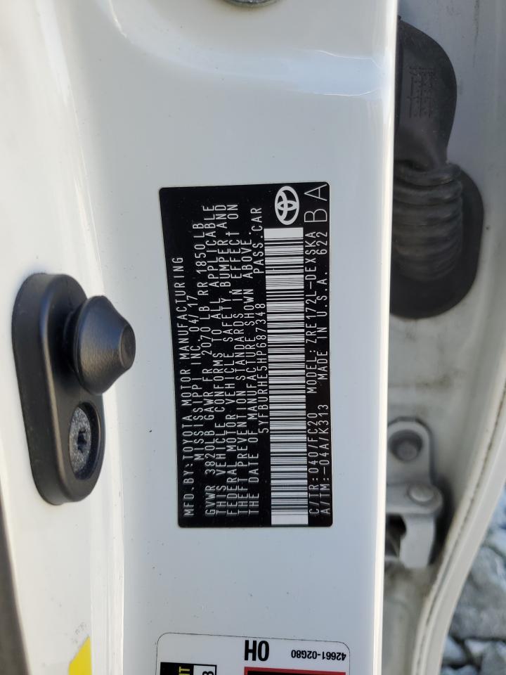 2017 TOYOTA COROLLA