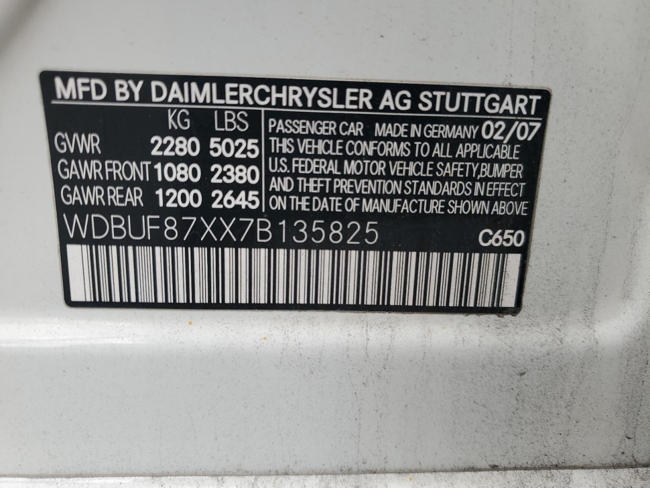 2007 MERCEDES-BENZ E-Class