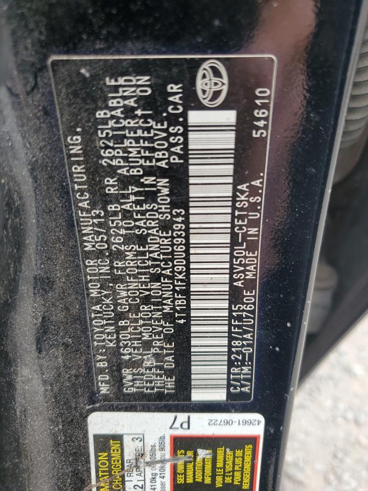 2013 TOYOTA CAMRY