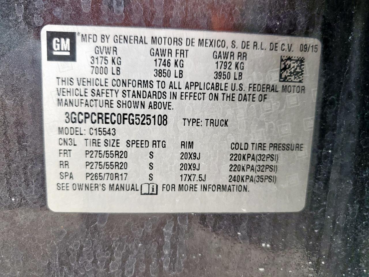 2015 CHEVROLET Silverado