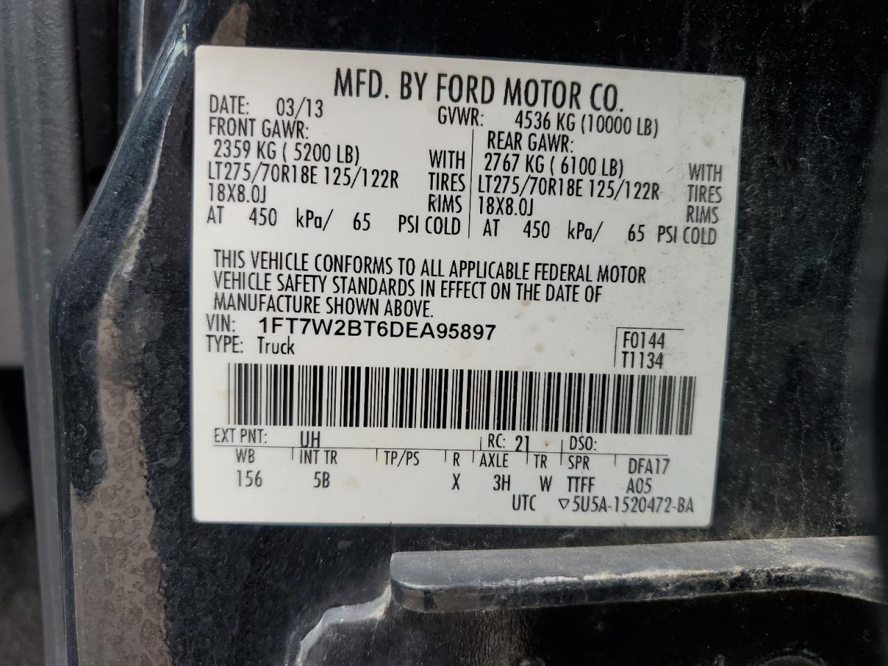 2013 FORD F-250