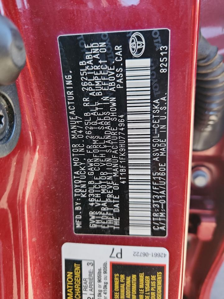 2017 TOYOTA CAMRY