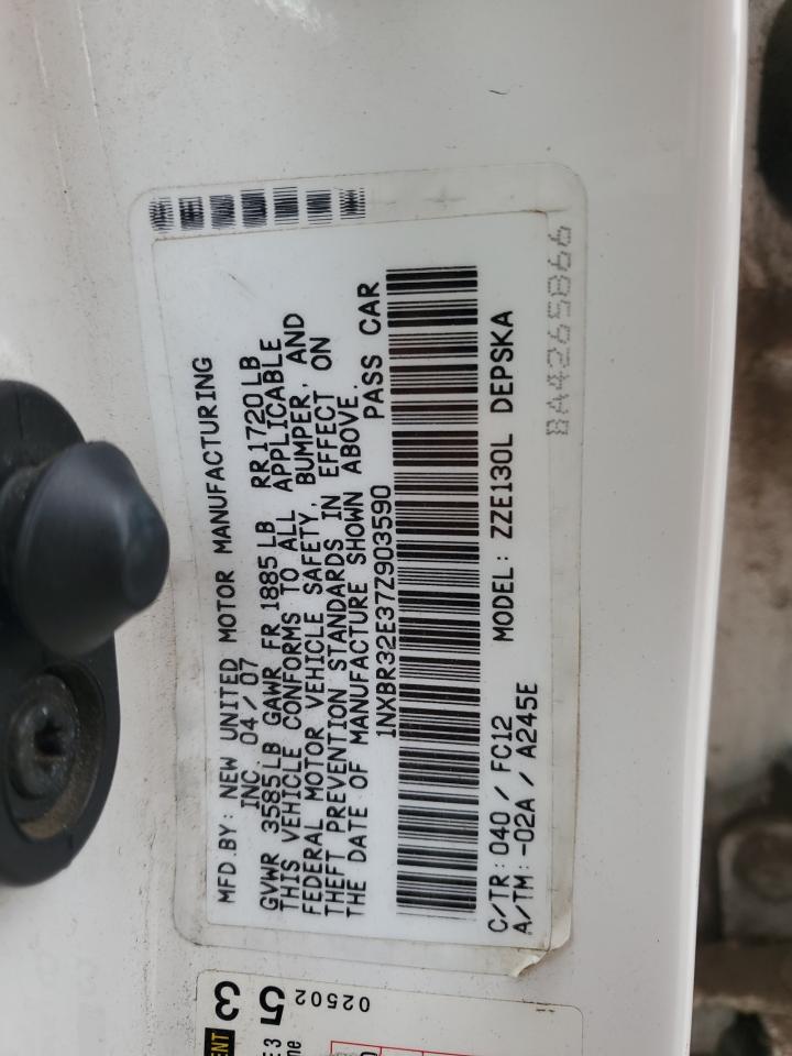 2007 TOYOTA COROLLA