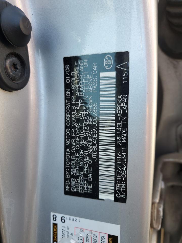 2009 TOYOTA COROLLA