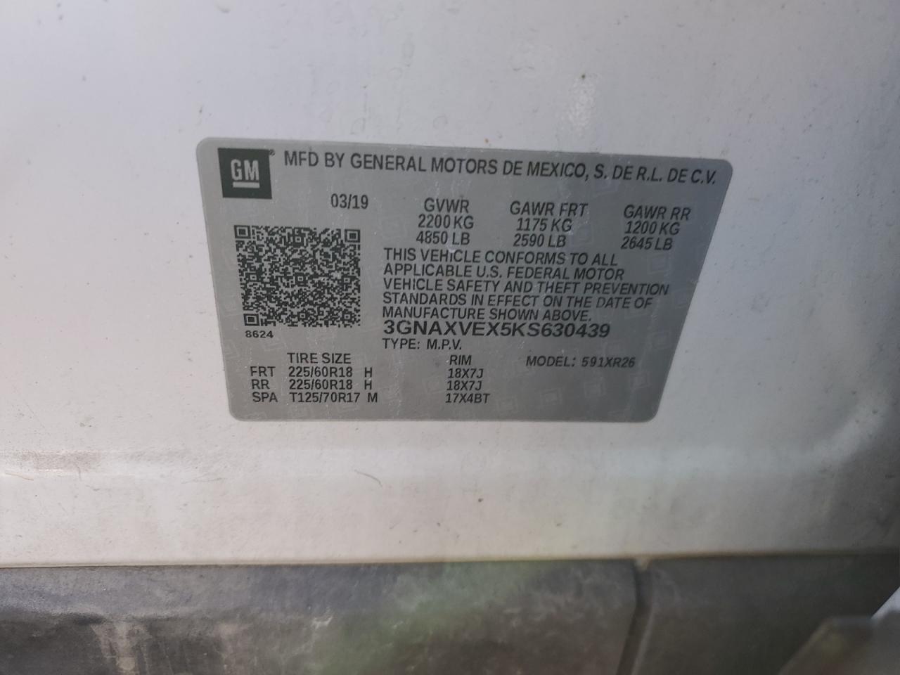 2019 CHEVROLET EQUINOX
