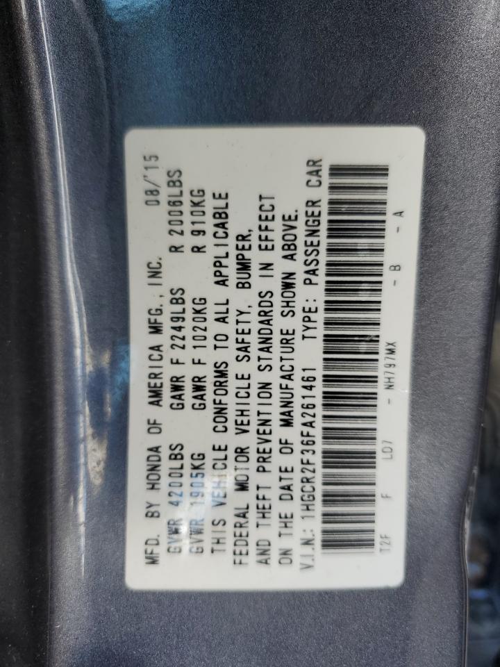 2015 HONDA ACCORD