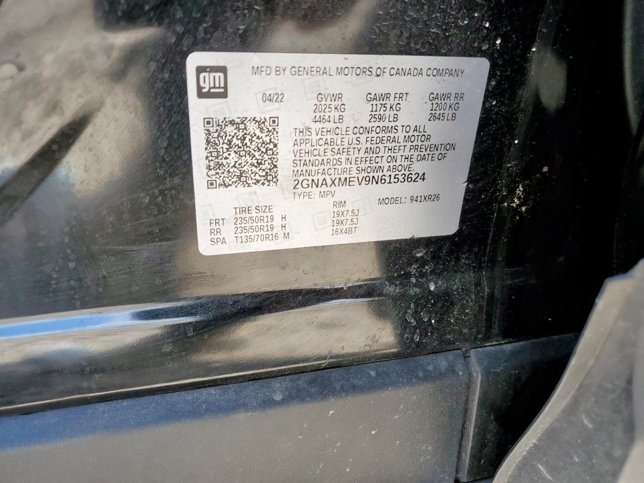 2022 CHEVROLET EQUINOX