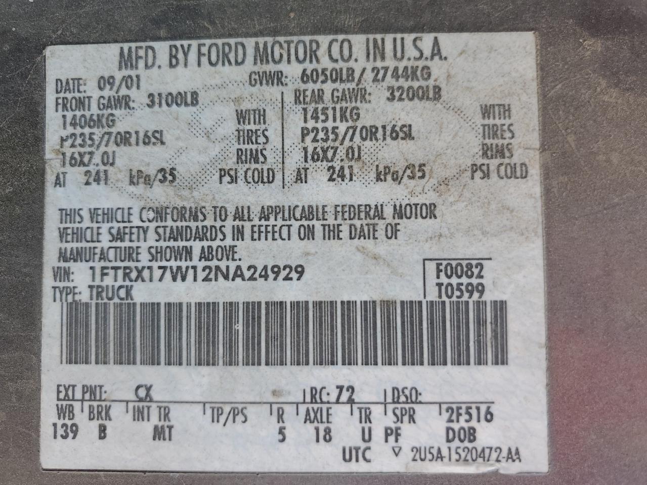 2002 FORD F-150