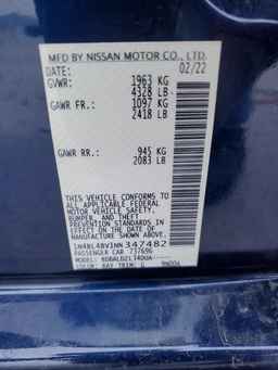 2022 NISSAN ALTIMA