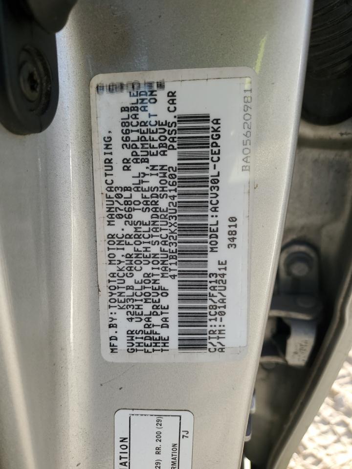 2003 TOYOTA CAMRY