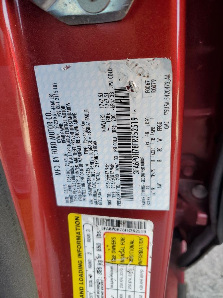 2015 FORD FUSION