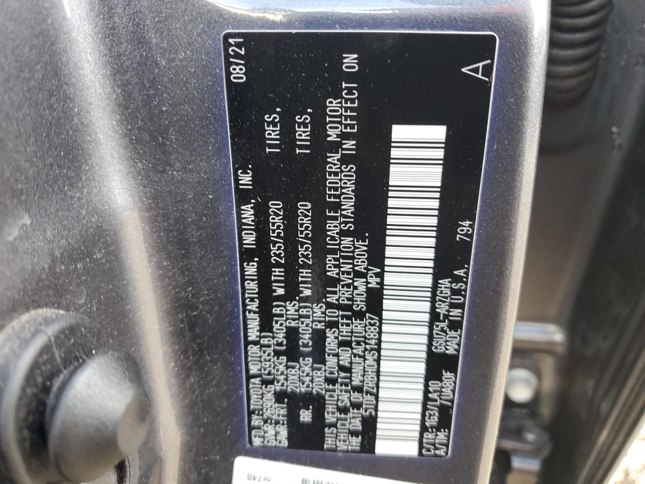 2021 TOYOTA HIGHLANDER