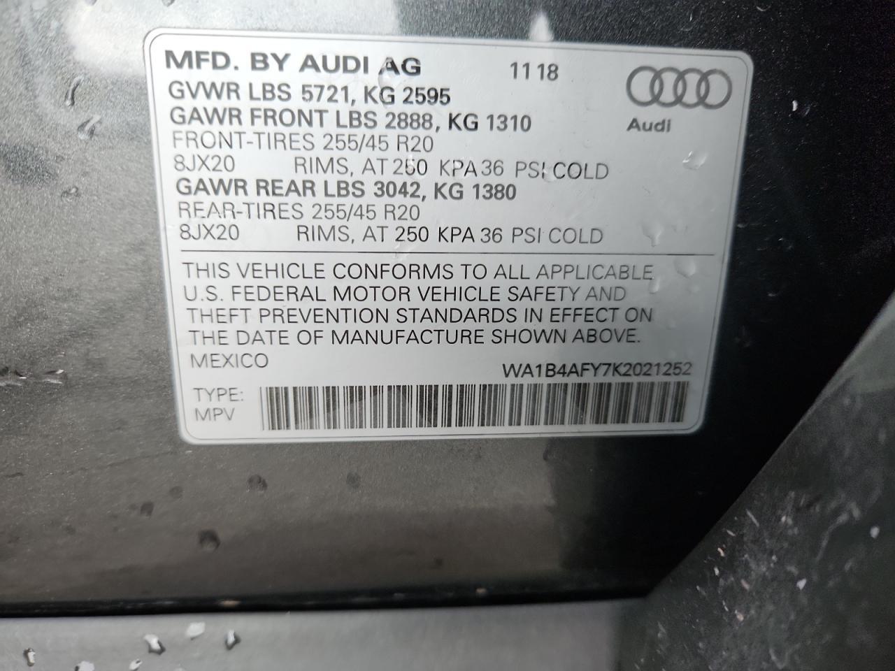 2019 AUDI SQ5