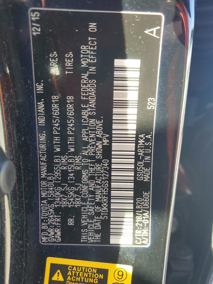 2016 TOYOTA HIGHLANDER