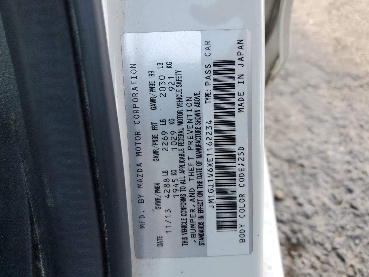 2014 MAZDA 6