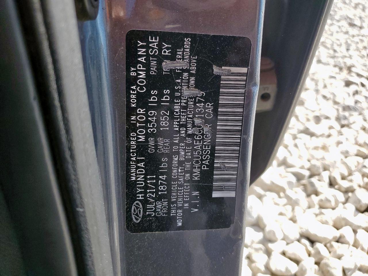 2012 HYUNDAI ACCENT