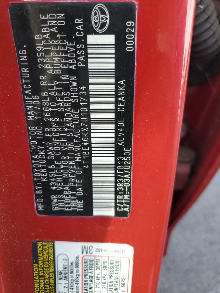 2007 TOYOTA CAMRY