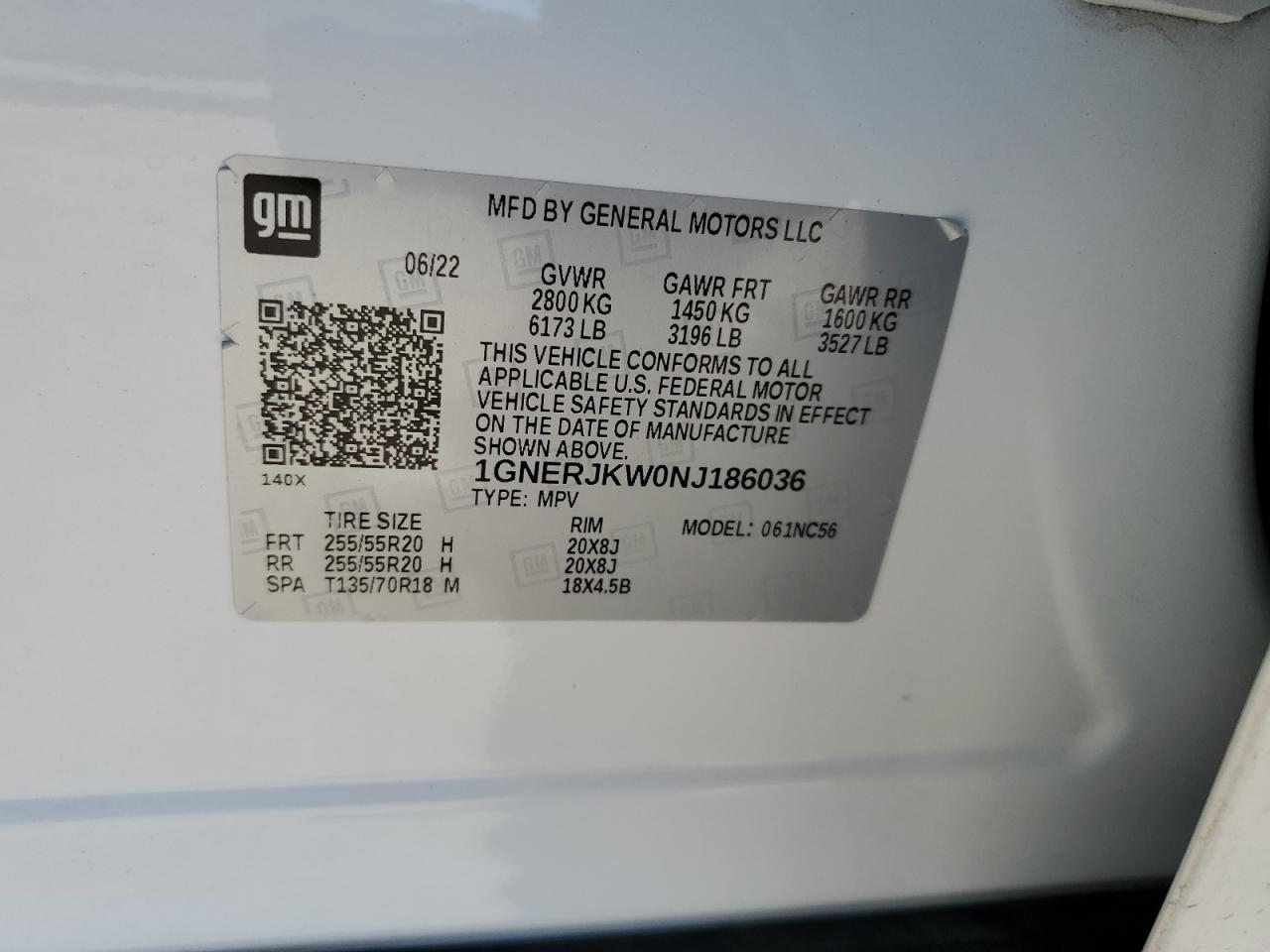 2022 CHEVROLET TRAVERSE