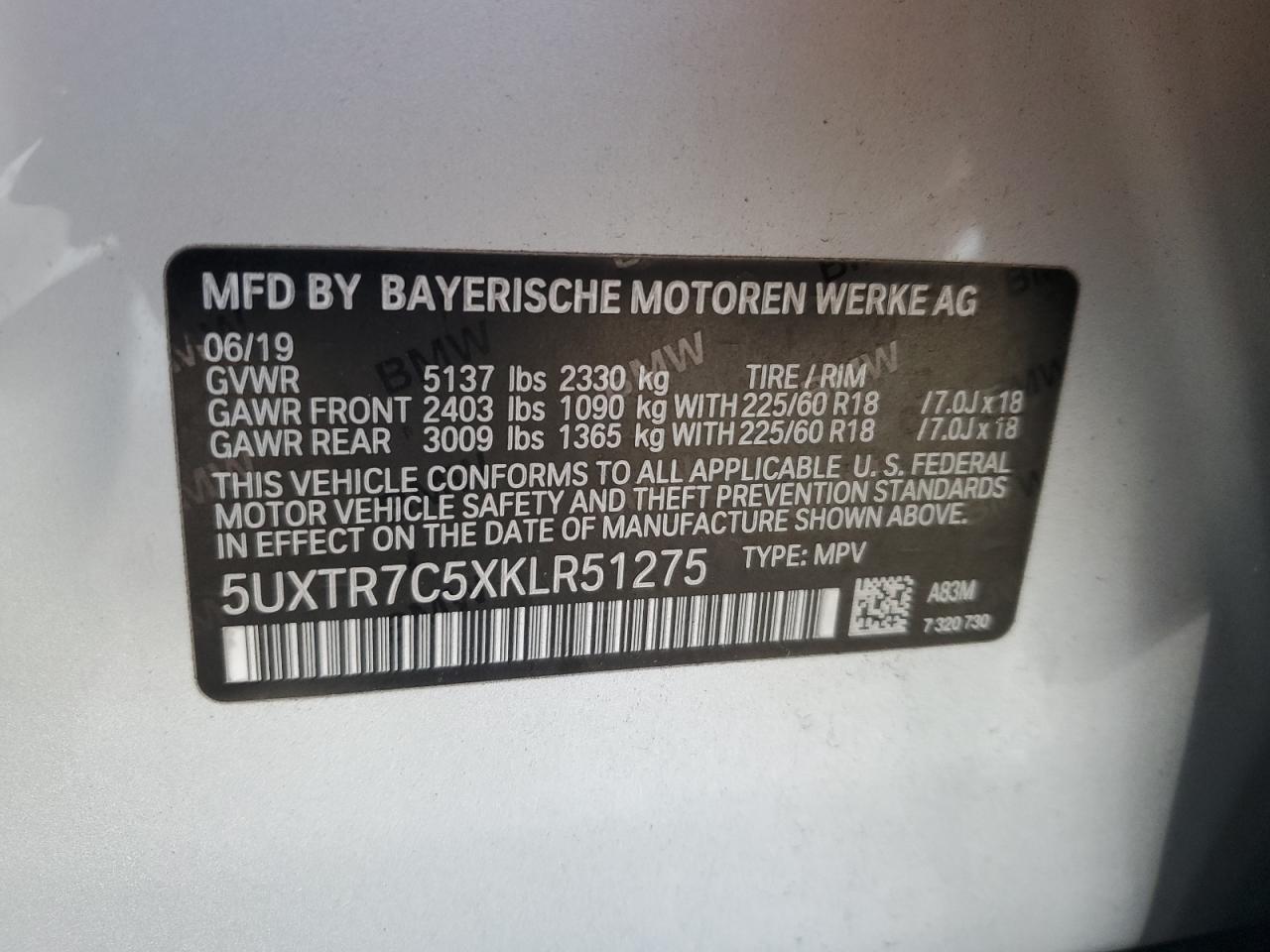 2019 BMW X3