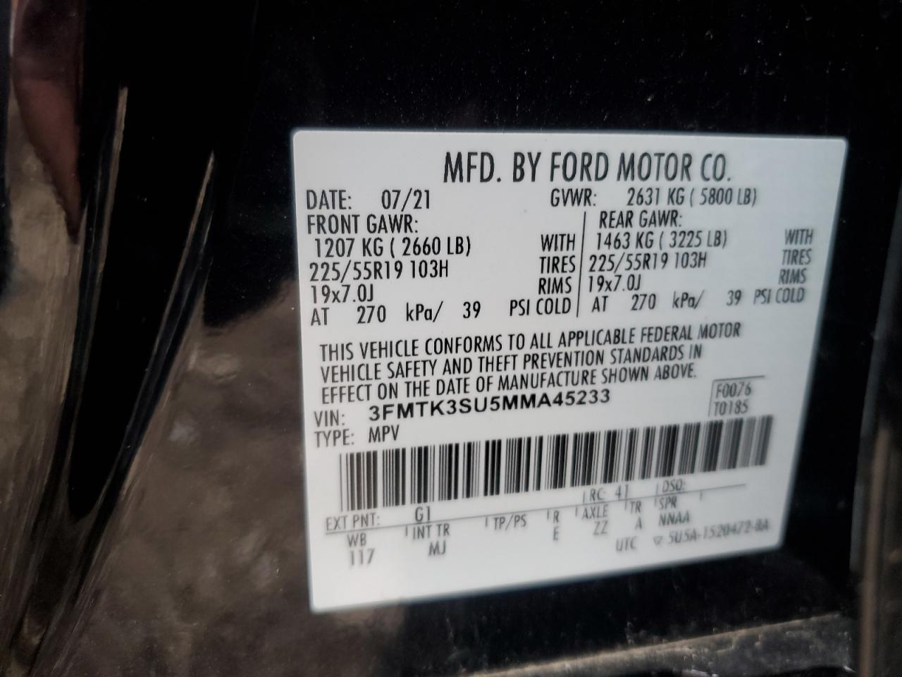 2021 FORD Mustang Mach-E