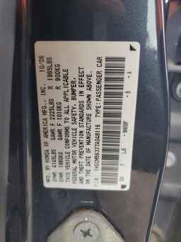 2007 HONDA ACCORD