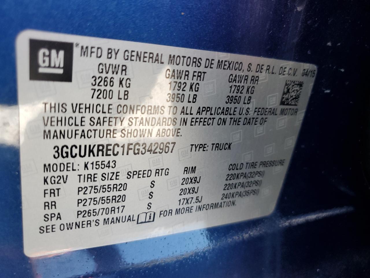 2015 CHEVROLET Silverado