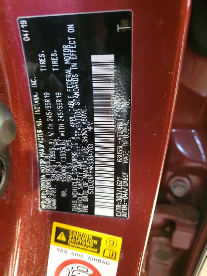 2019 TOYOTA HIGHLANDER