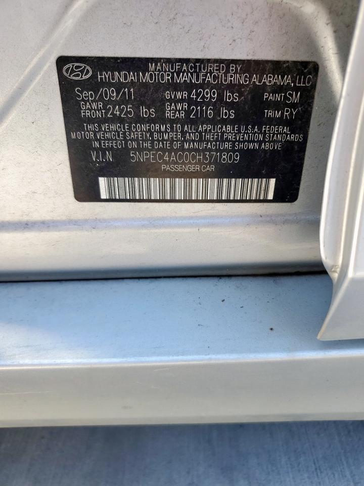 2012 HYUNDAI SONATA