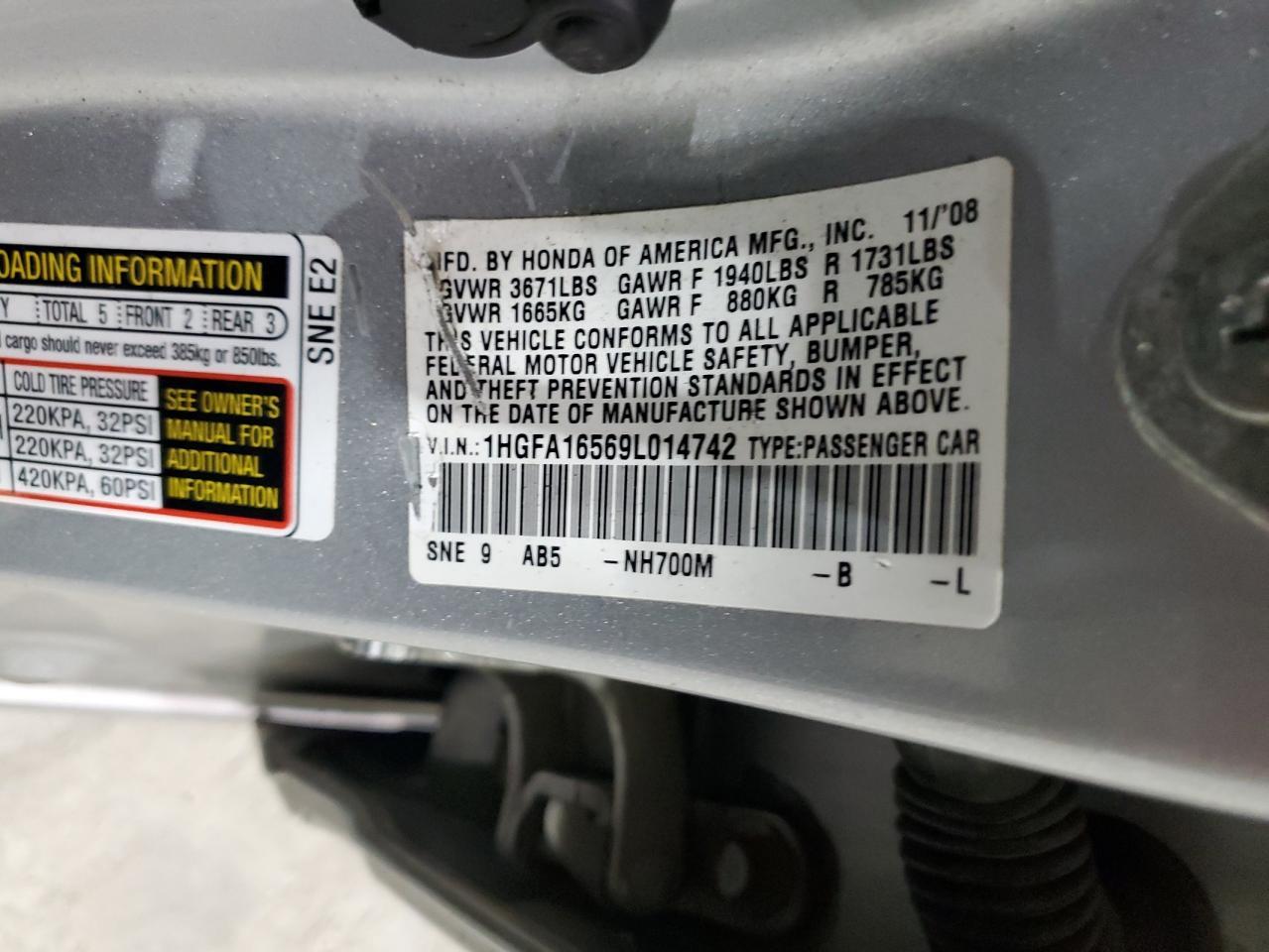 2009 HONDA CIVIC