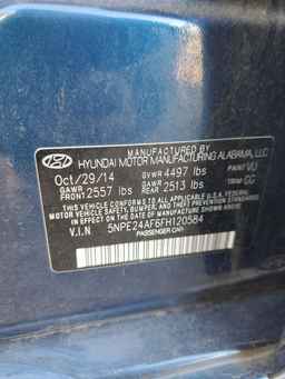 2015 HYUNDAI SONATA