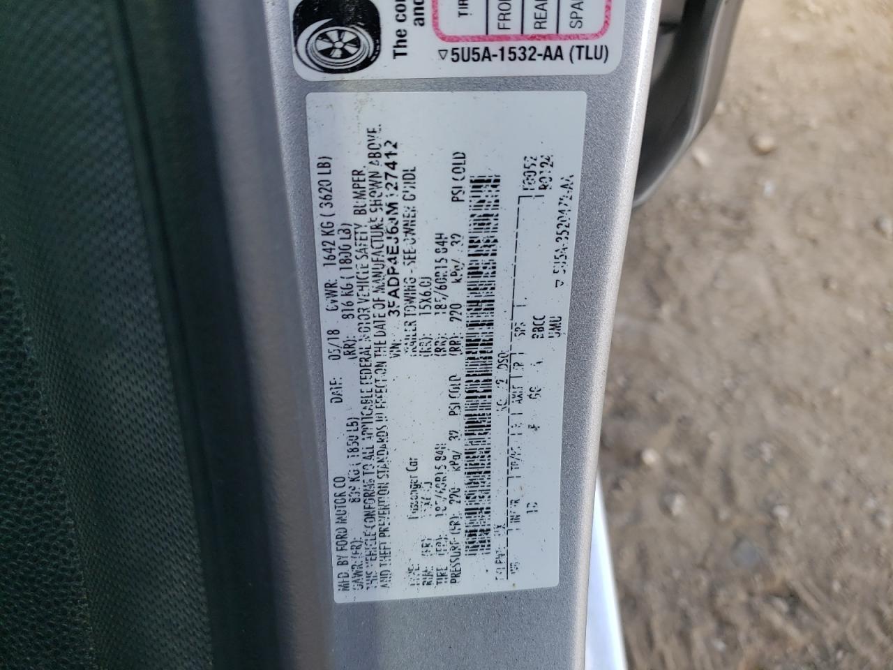2018 FORD Fiesta