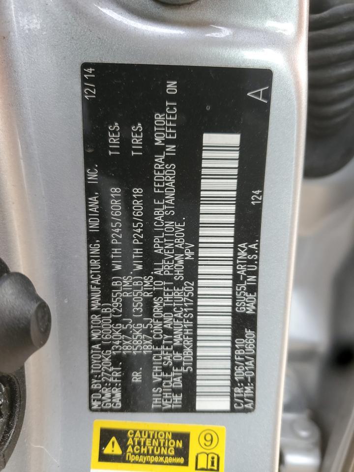 2015 TOYOTA HIGHLANDER