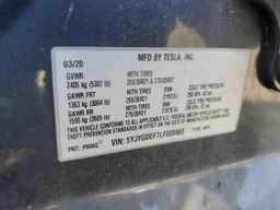 2020 TESLA MODEL Y